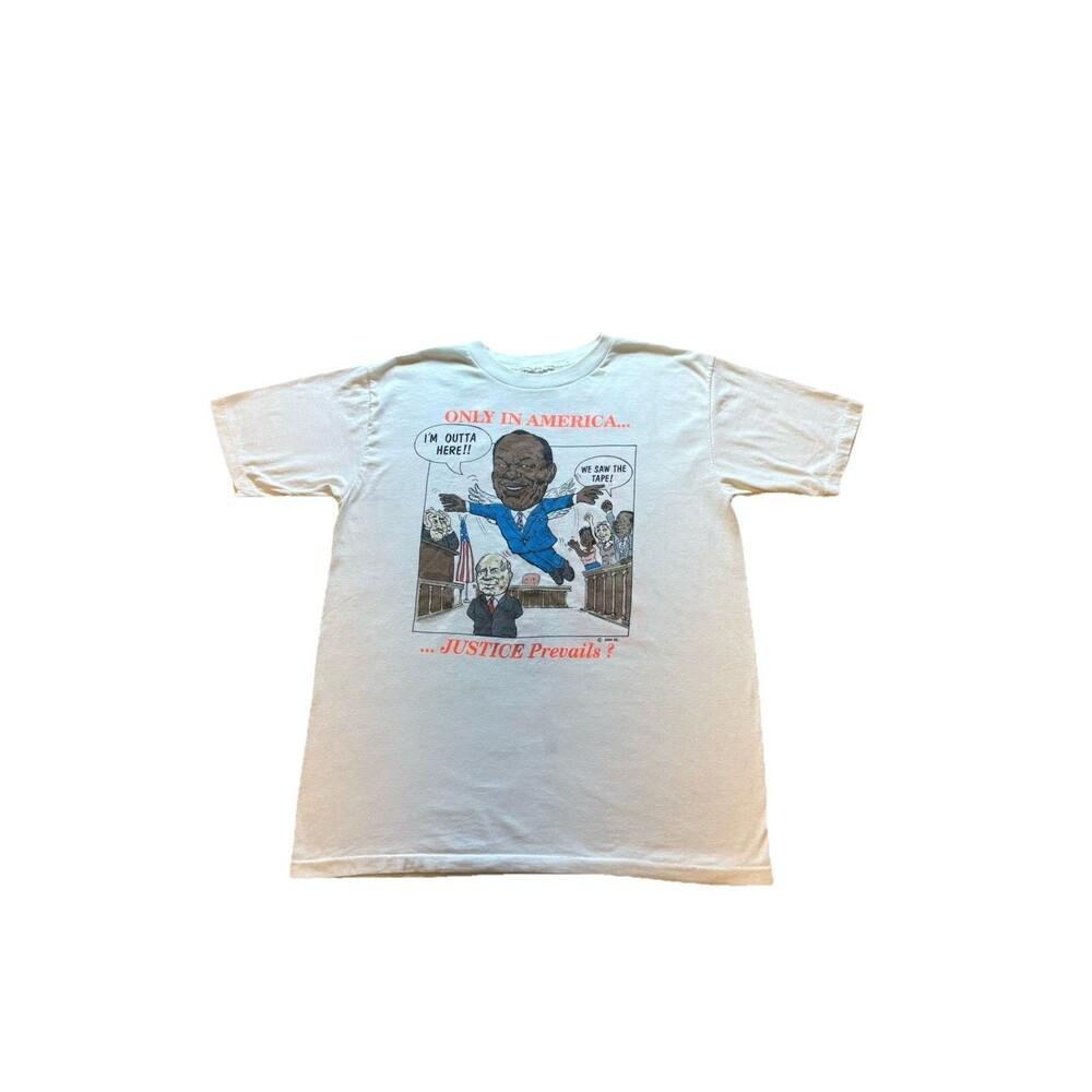 Vintage Marion Barry T Shirt Men’s L 90s We Saw The Tape Rap Tee